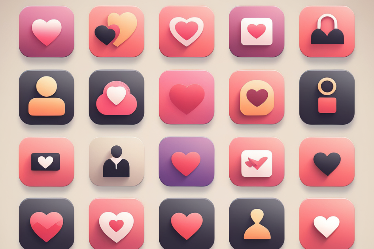 secret dating app icons